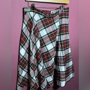 Hell Bunny Plaid Midi Skirt